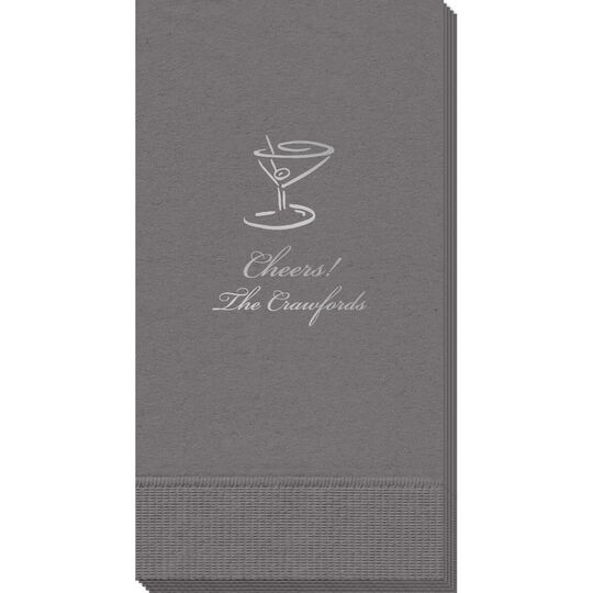 Classic Martini Guest Towels